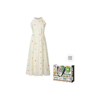 Dippanis Sleeveless Dress Women's Apricot