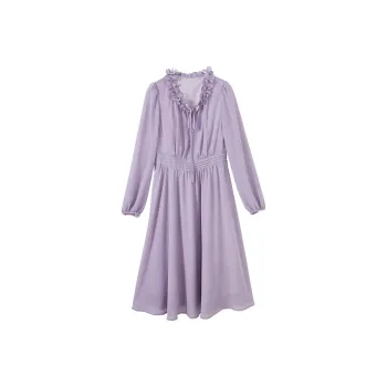 XIANGYING Long Sleeved Dress Women's