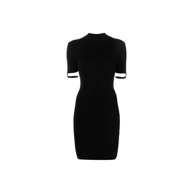 Jacquemus Short Sleeved Dresses Women's Black-0