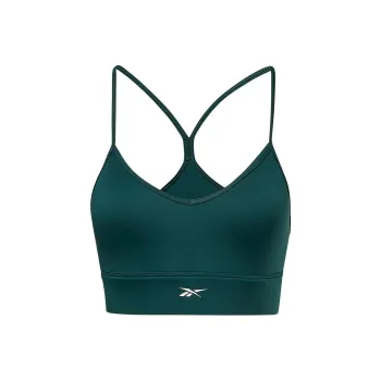 Reebok WOR Tri Back Bra- Pad Sports Underwear Women's Forest Green