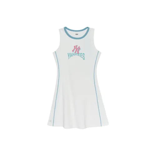 MLB New York Yankees Sleeveless Dress Women's Ecru