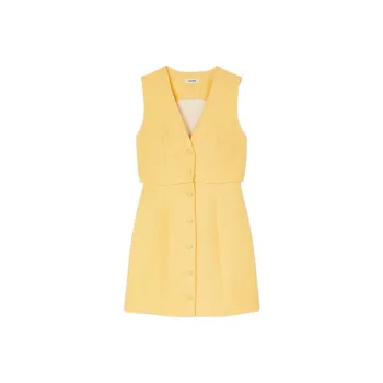 Sandro Sleeveless Dress Women's Yellow