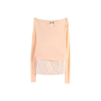 Pzhk Long Sleeved Dresses Women's Pink