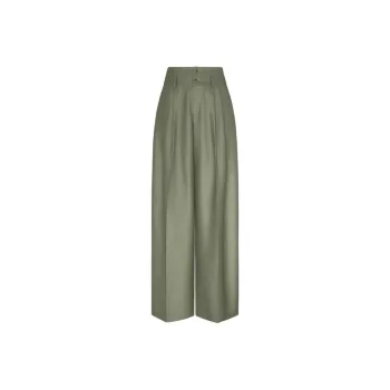 IDPAN Suit Trouser Women's Army Green