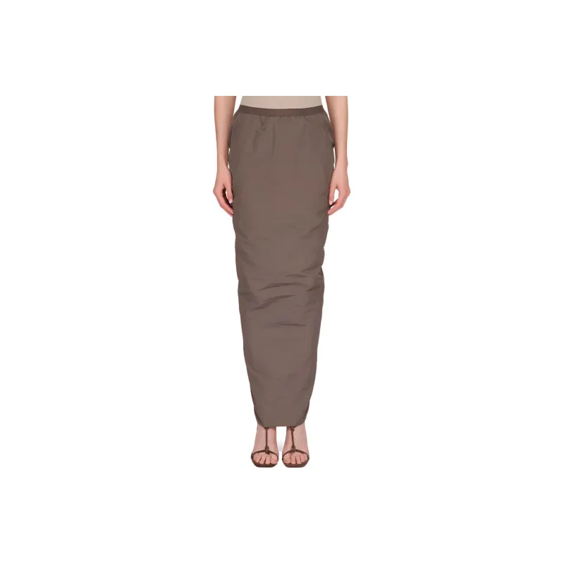 RICK OWENS Pillar Cady High-Waist Maxi Skirt-0