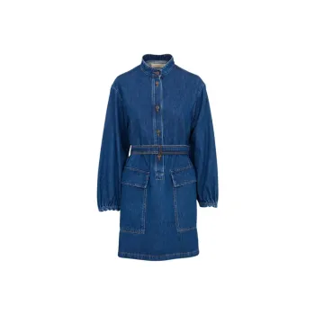 WEEKEND MaxMara Long Sleeved Dress Women's Blue