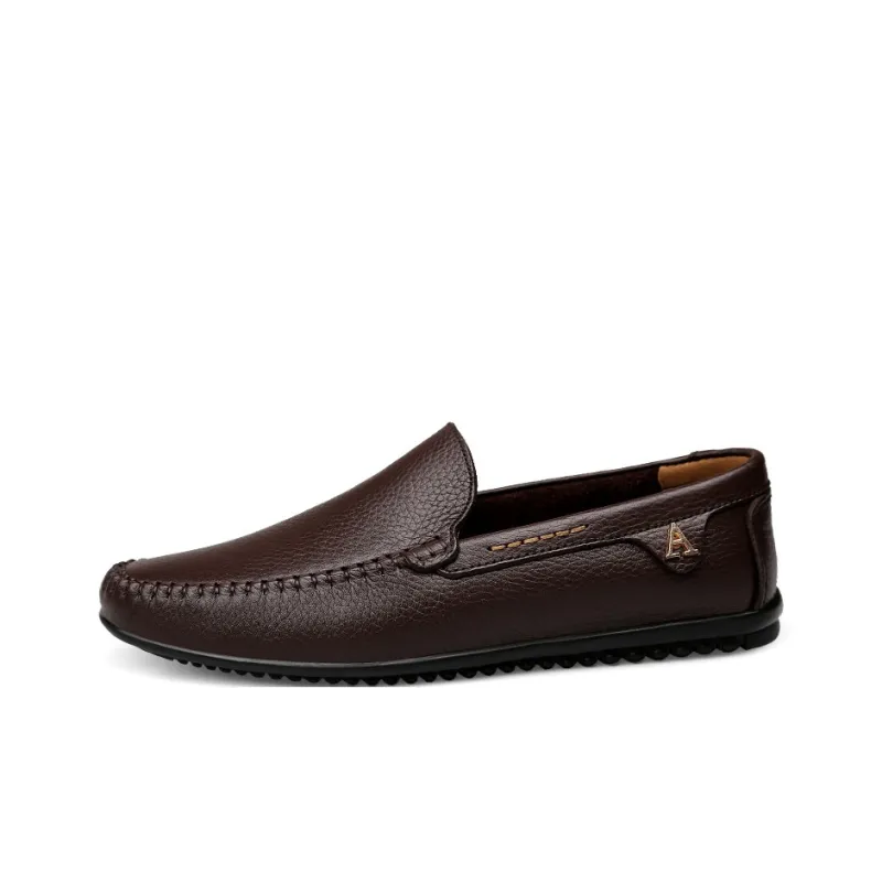 LEXON Gommino Loafers Unisex Black/Dark Brown/Khaki-4