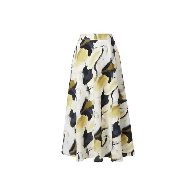 Yan Domain Casual Long Skirt Women's Green-0