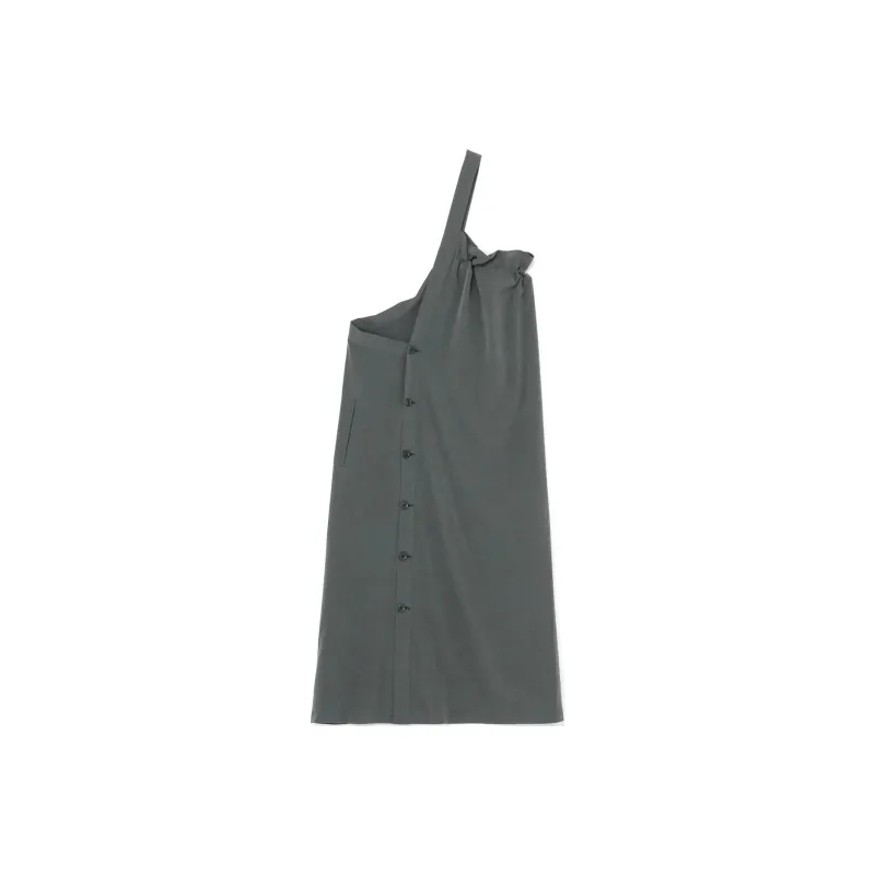 Yohji Yamamoto Sleeveless Dress Women's Blue Green-0