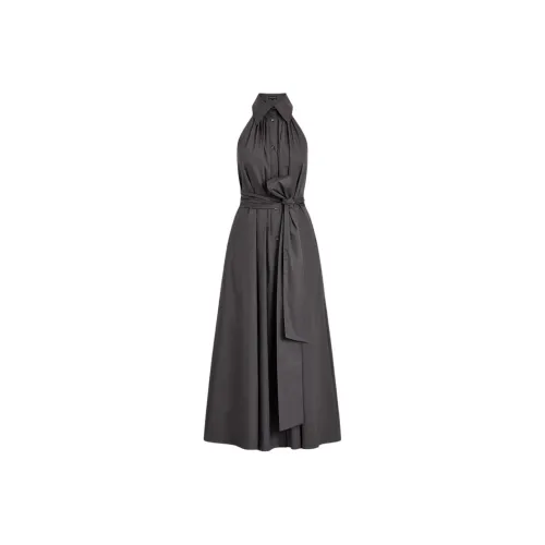 SCANLAN THEODORE Parachute Sleeveless Shirt Dress Sleeveless Dress Women's Espresso/Dark Coffee Color