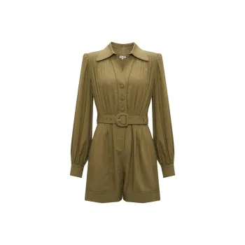 Diane Von Furstenberg FW24 Jumpsuit Women's Olive Green