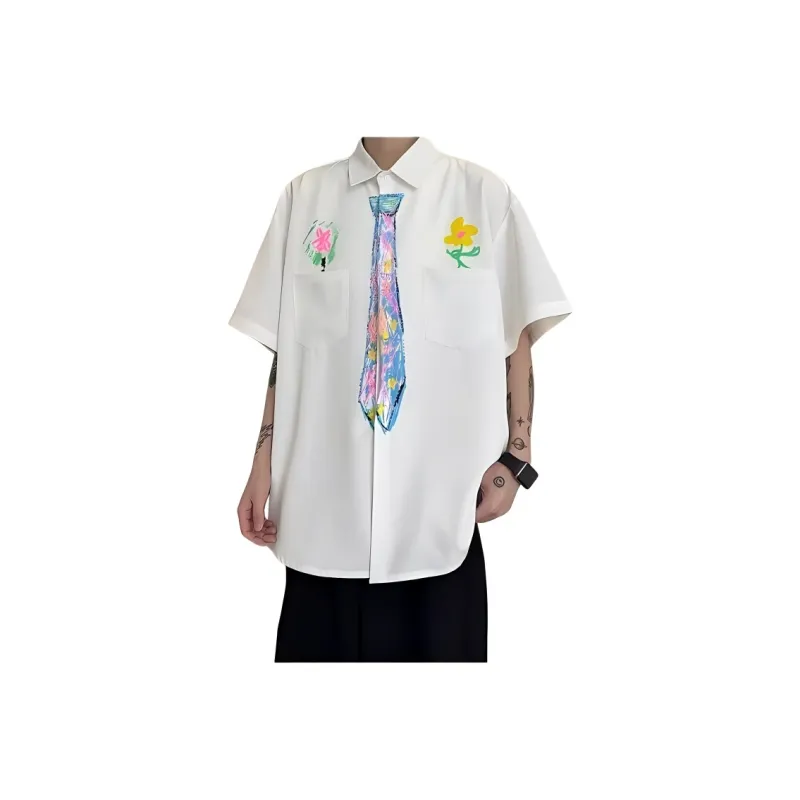 HOKLV Shirts Unisex White-0