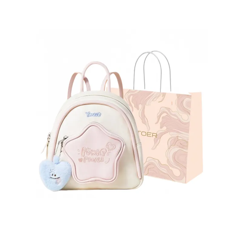 GATOER PU Backpack Regular Women's White-0