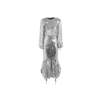Rotate Long Sleeved Dresses Women's Silver
