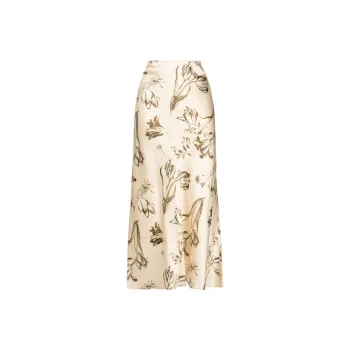 Reformation Casual Long Skirts Women's Light Beige