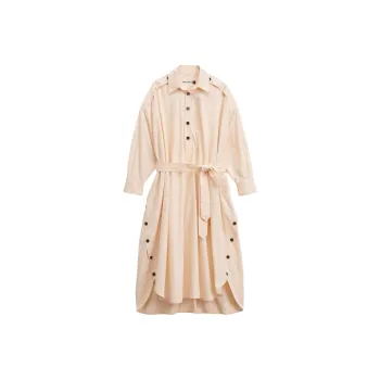 ZARA Long Sleeved Dress Women's Cream