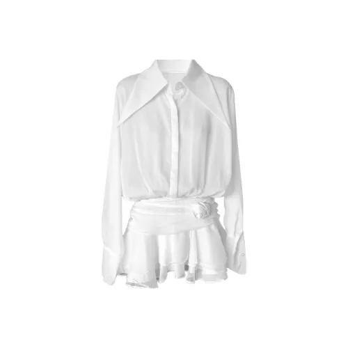 PAZZO Long Sleeved Dress Women's White