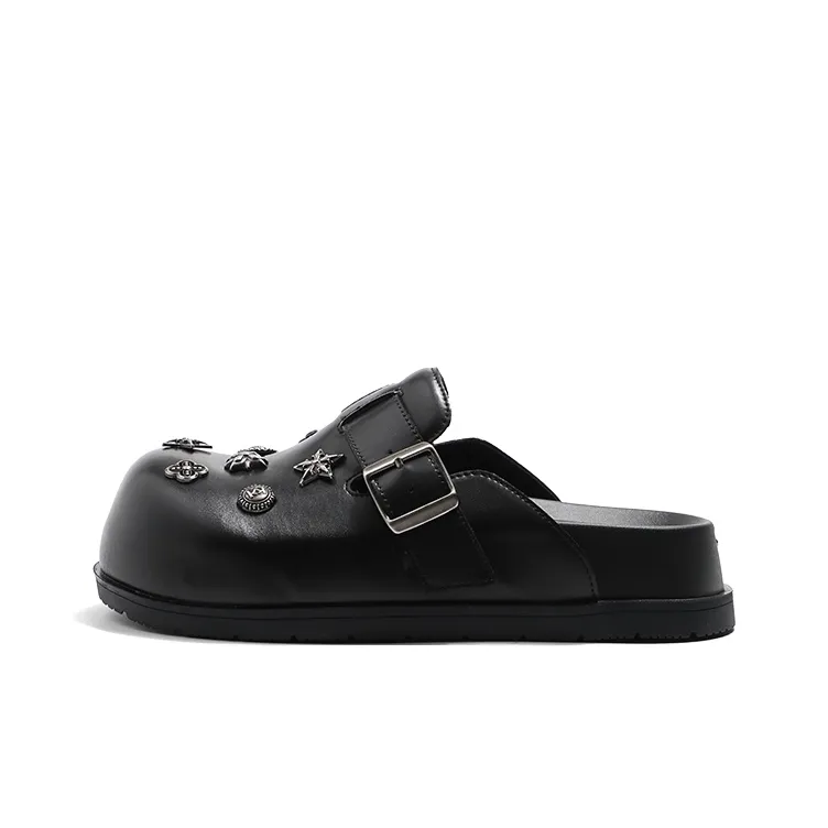 MIS. DANNY Slip Resistant Closed Toe Slippers Women's Black-0