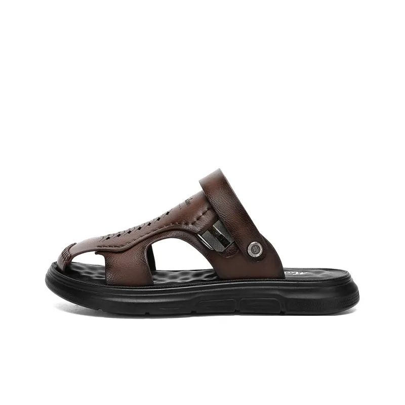 Mulinsen Abrasion Resistant Closed Toe Slippers Men's-4