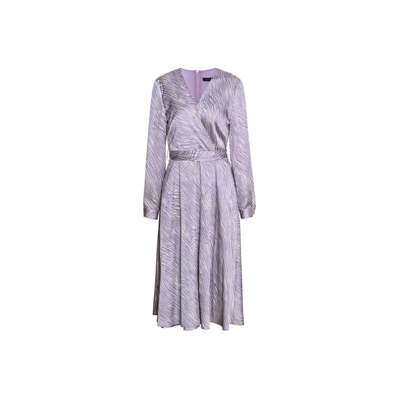 ROEYSHOUSE Long Sleeved Dresses Women's Light Purple-0