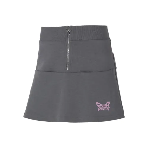 PUMA SS24 Casual Short Skirts Women's Gray