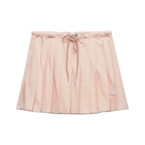 PRADA Drawstring Pleated Mini Skirt