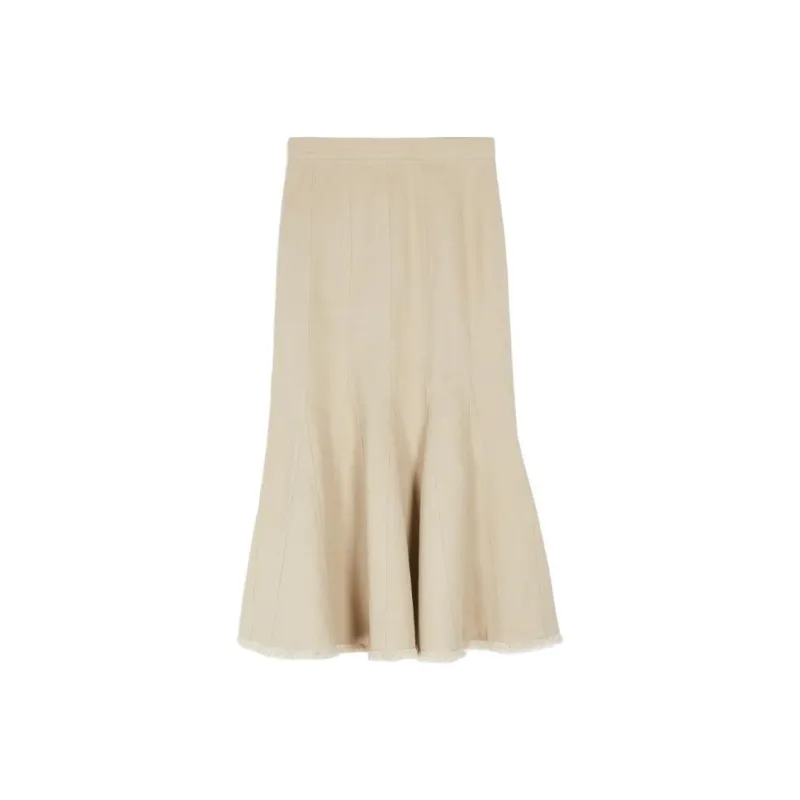 MaxMara Casual Long Skirt Women's Beige-0