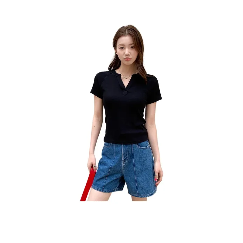 Mu Xiao Xin Raglan Sleeve T Shirt Women's-4