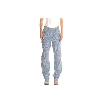 Mugler Star Printed Baggy Jeans