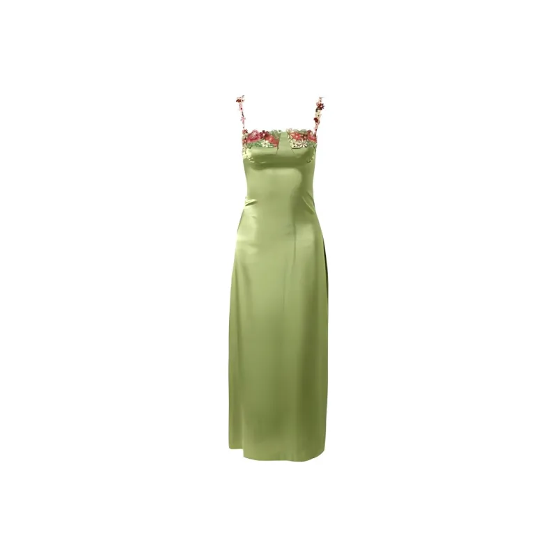 CZMO Slip Dresses Women's Green-0