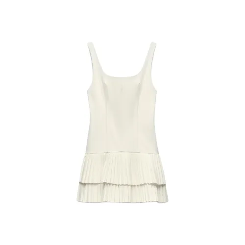 ZARA Sleeveless Dress Women's Frosted White