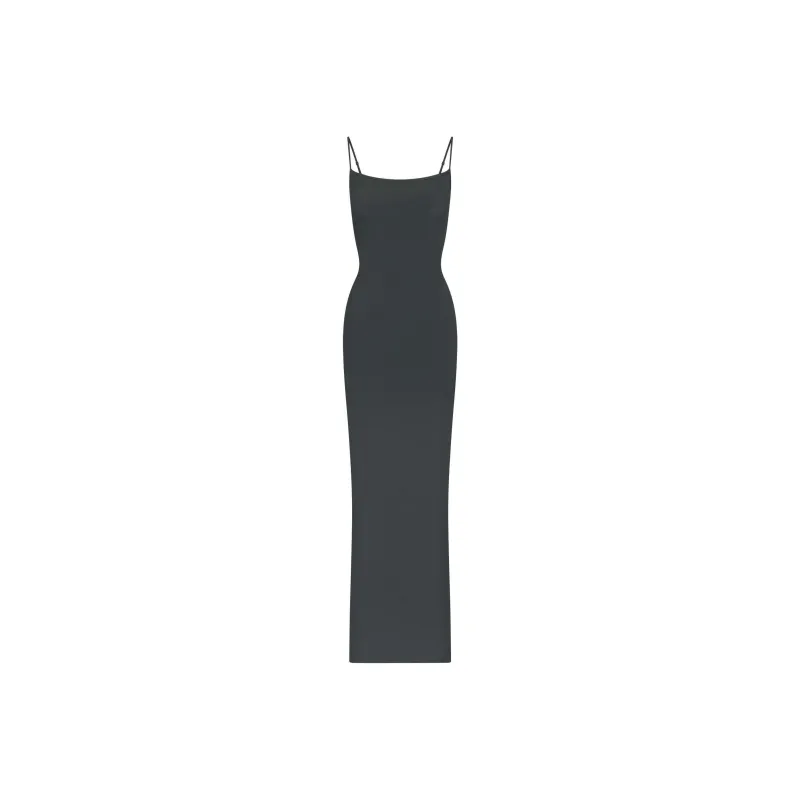SKIMS SOFT LOUNGE LONG SLIP DRESS Slip Dress Women's Deep Sea/Deep Sea-0