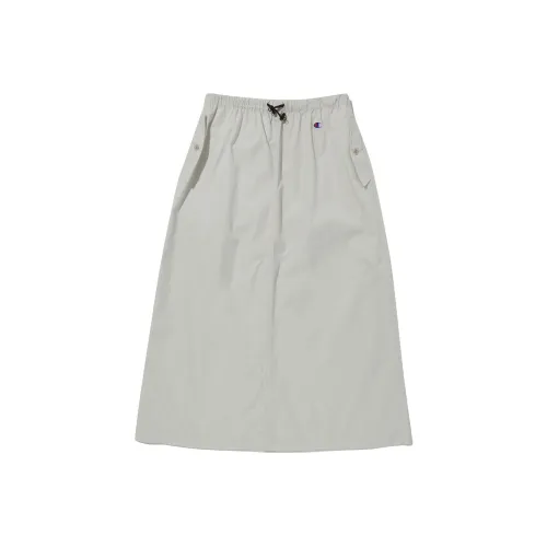 Champion SS24 Casual Long Skirt Women's Light Gray
