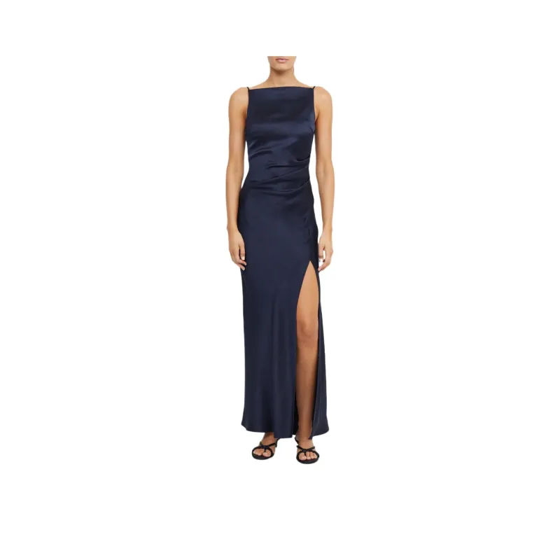 BEC+BRIDGE THE DREAMER MAXI DRESS Slip Dresses Women's INK/Ink Blue-0