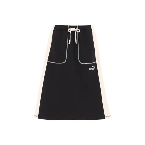 PUMA Casual Long Skirt Women's Black