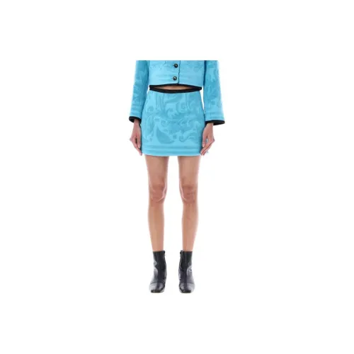 Marine Serre Jacquard Towels Miniskirt