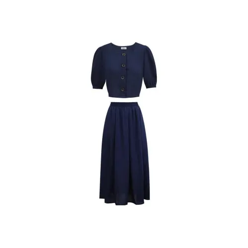 Little pull Two Piece Skirt Sets Women's