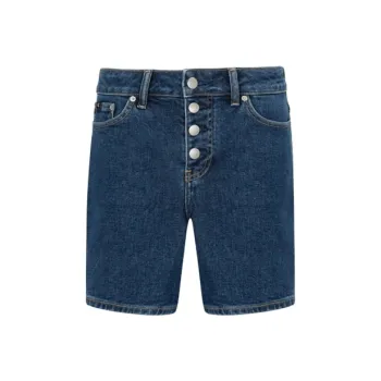 CALVIN KLEIN Denim Shorts Women's Denim Dark Blue