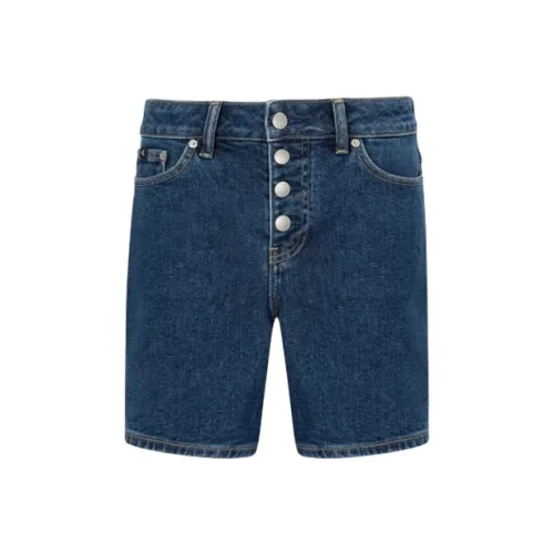 CALVIN KLEIN Denim Shorts Women's Denim Dark Blue