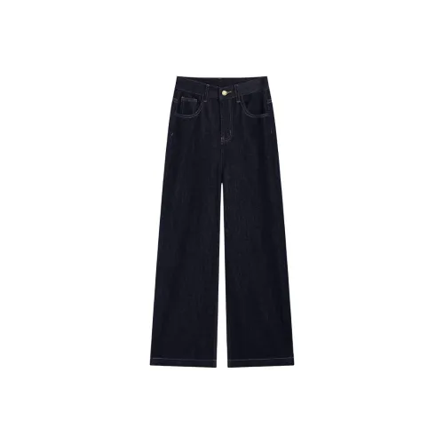 SNZX Jeans Women's Dark Blue Extended Length