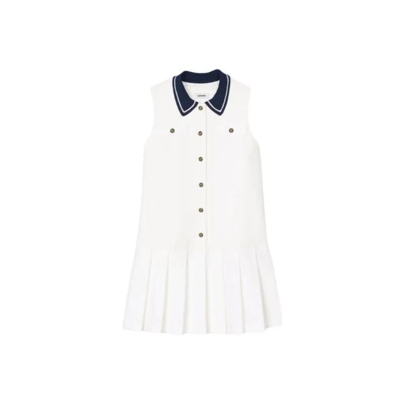 Sandro Pleated Mini Dress-0