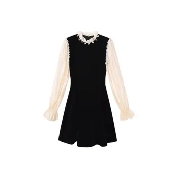 Incolore Long Sleeved Dress Women's Black