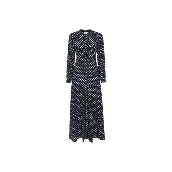 Rixo Emory Polka Dot Maxi Dress