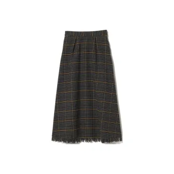 Beams Casual Long Skirt Women's Black