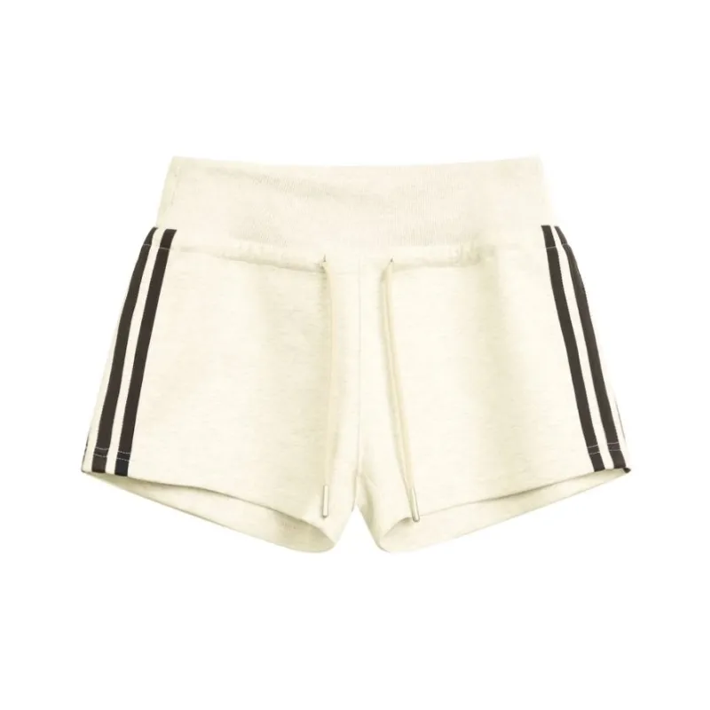 TBSM Casual Shorts Women's White Heather Gray-12