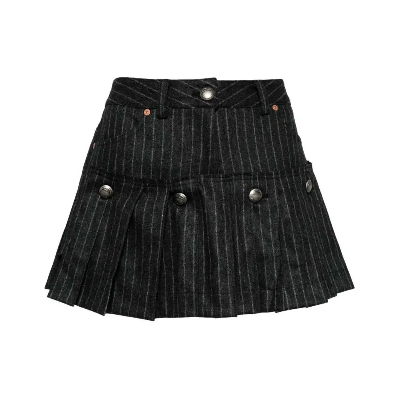 ANDERSSON BELL Stripe Wool Skort-0