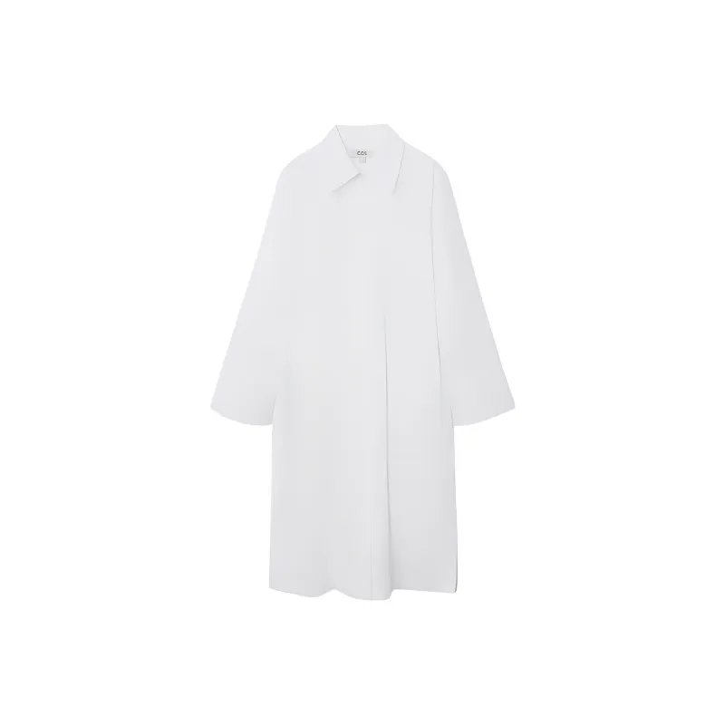 COS Long Sleeved Dresses Women's White-0