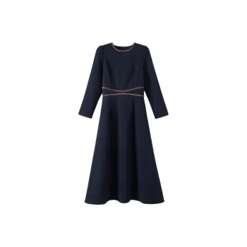 Late White Dress Women's Dark Blue