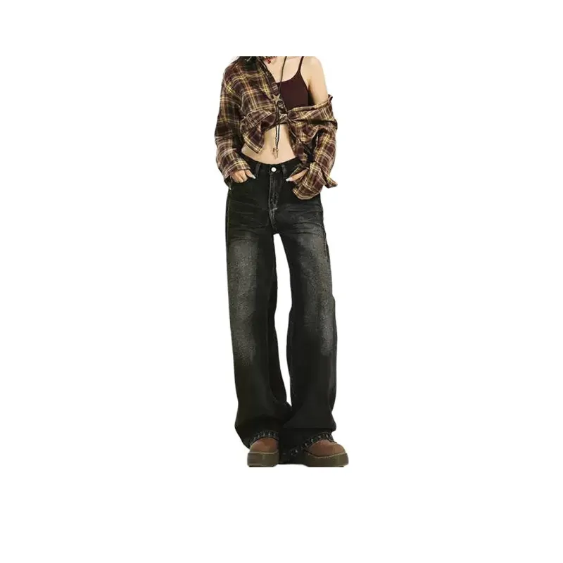 NHZN Jeans Unisex Black Gray-0