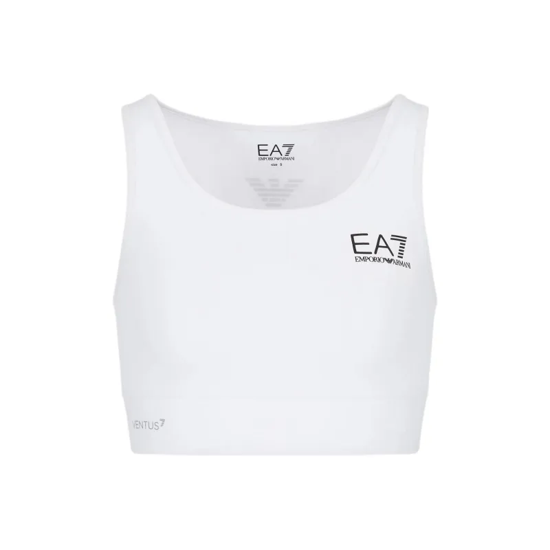EMPORIO ARMANI Logo Printed Square Neck Sports Bra-0
